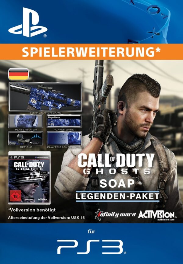 Call of Duty: Ghosts - Legenden-Paket: Soap [PS3 - Download Code]